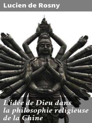 cover image of L'idée de Dieu dans la philosophie religieuse de la Chine